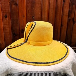 Georgette Bright Yellow Sun Hat